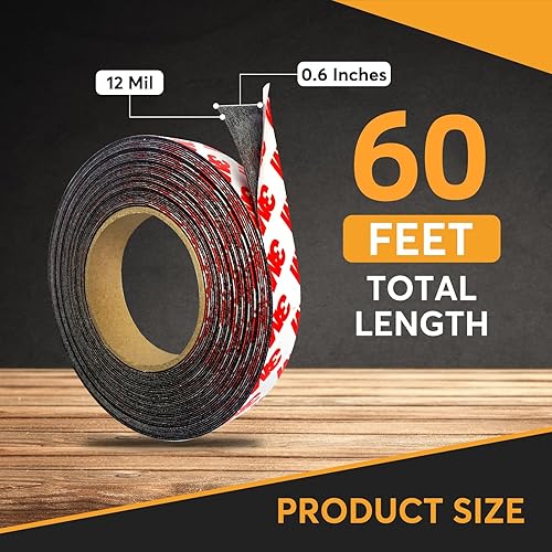 Miniatura 2 de Cinta magnética ultra fina de 12 mil para marcadores, tiras adhesivas para papel fotográfico, visualización de imágenes en el refrigerador, pizarra