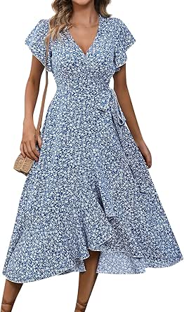 Minetom Femme Robe De Cocktail Vintage Manches 1-2 Col V Profond Swing
