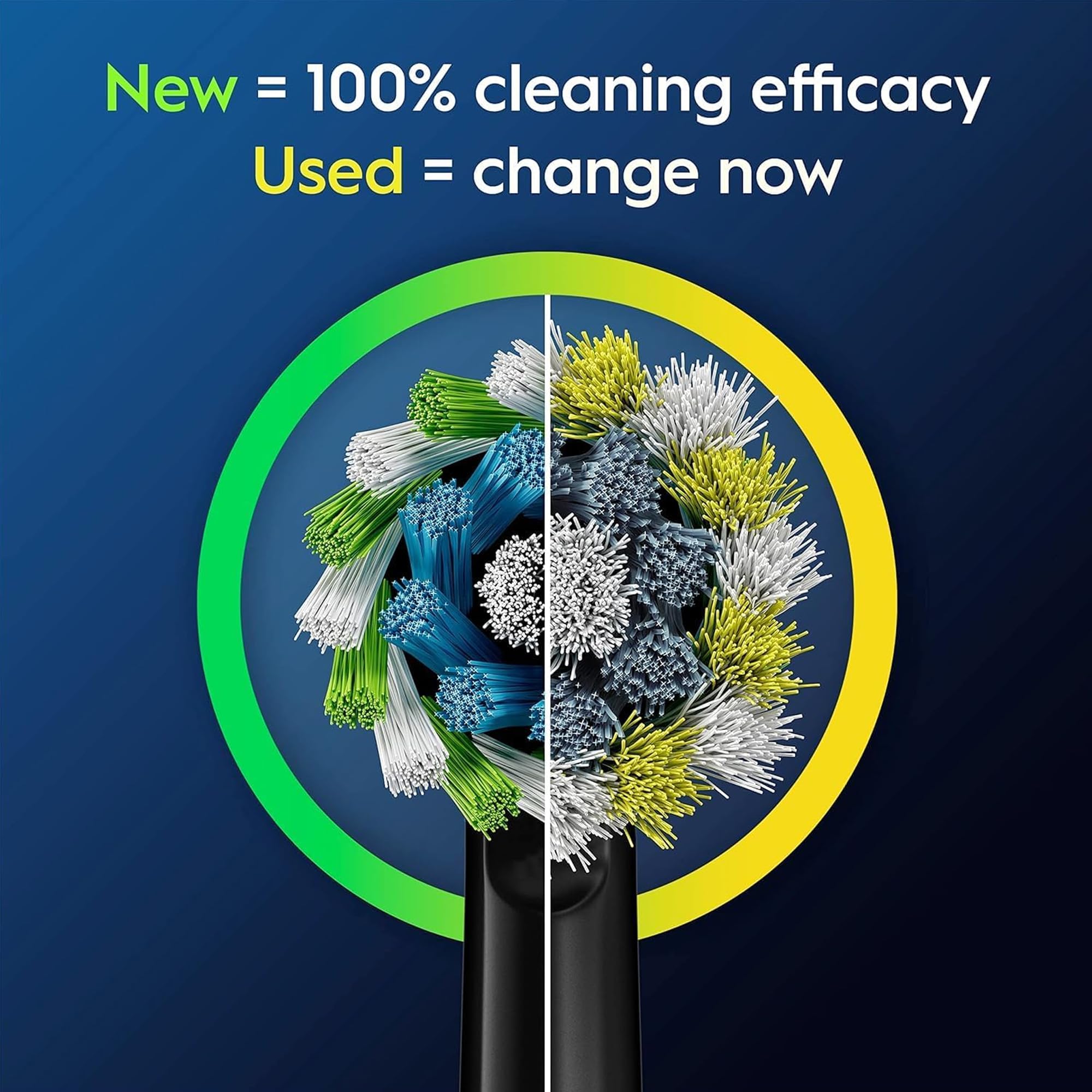 Oral-B Testine di Ricambio Pro, Cross Action, Nere, 10 Ricambi - 10 Testine di Ricambio per Spazzolino Elettrico, Autentiche, Setole Angolate che si Adattano a ogni Dente per una Pulizia Profonda