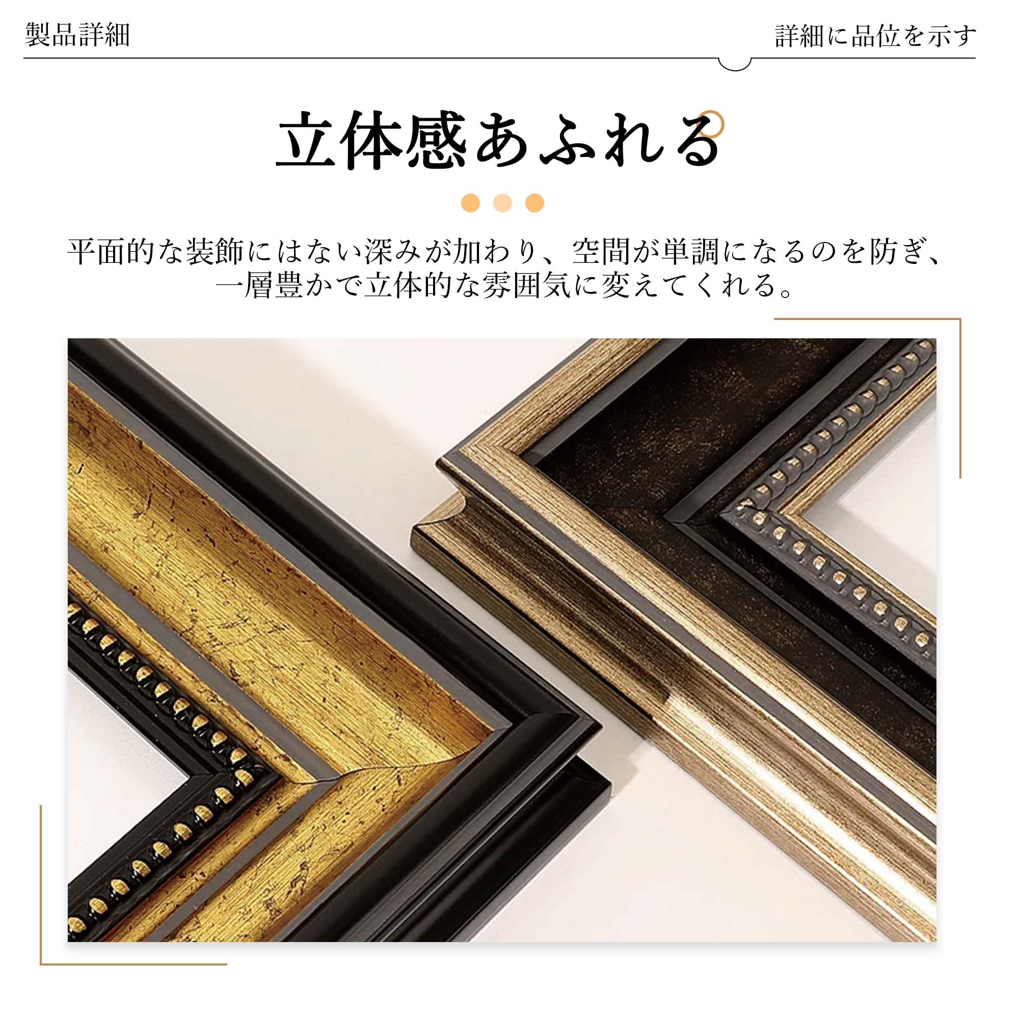 Amazon.co.jp: 額縁 F6 油絵用 F6サイズ 絵画 水墨画 樹脂 展示ホール
