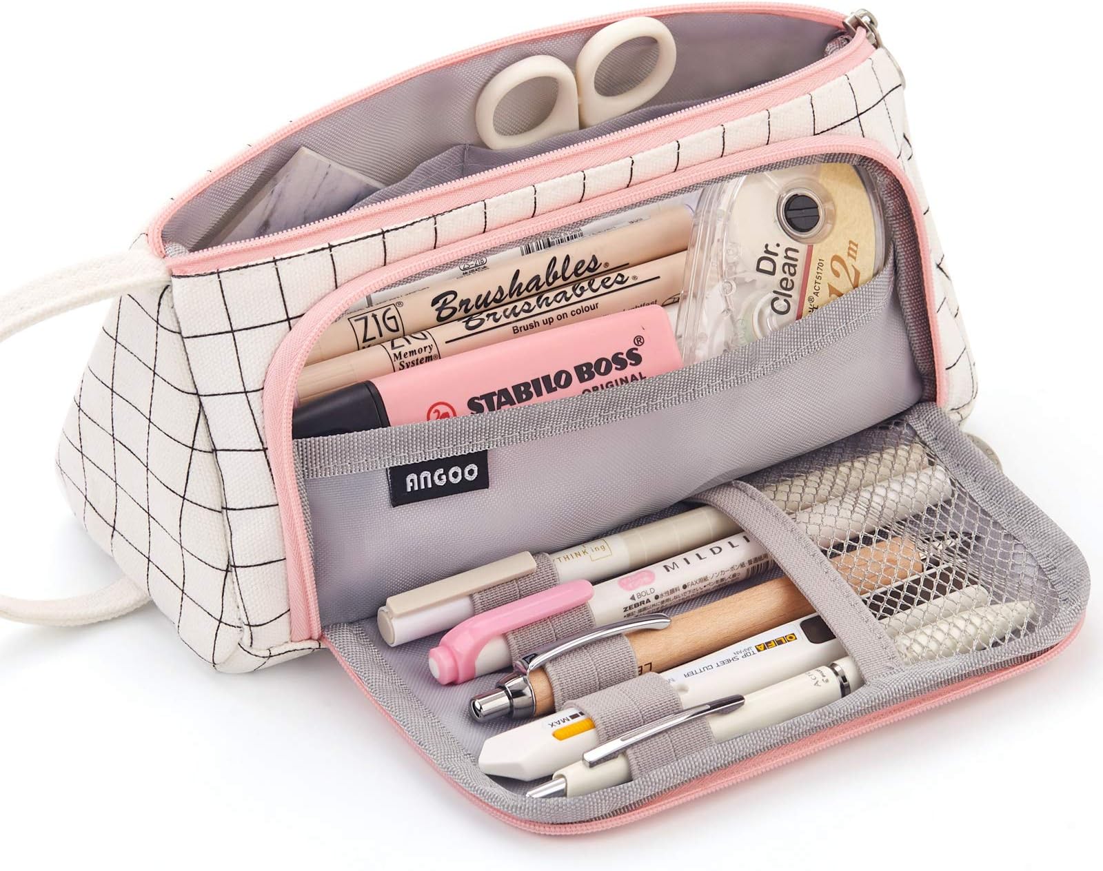 EASTHILL Big Capacity Pencil Case Large Pencil Pen Pouch Bag High Storage Case Middle School College Office Organizer for Student Teens Girls Adults