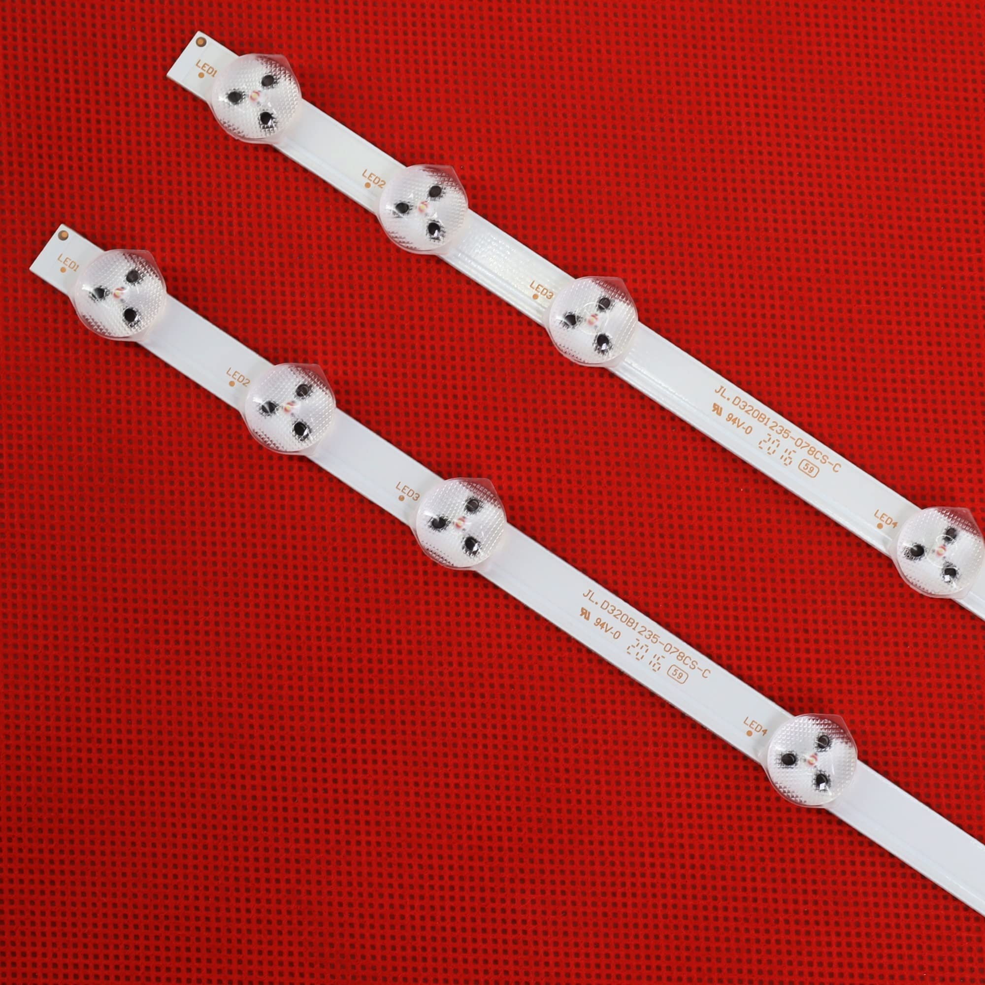 SENHE Lot de 2 bandes LED 11 LED 575 mm 32D1333DB pour TV LED 32" NDV REV0.0 VES315WNDB-01 VES315WNDL-N01 Convient pour VESTEL Convient pour LG INNOTEK