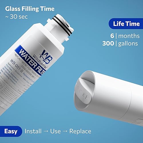 Miniatura 2 de Wildberries Filtro de agua de repuesto DA97-08006A-1, HDX FMS-2, RWF0700A para refrigeradores Samsung RF4287HARS, RF28HMEDBSR, RF28HFEDBSR,