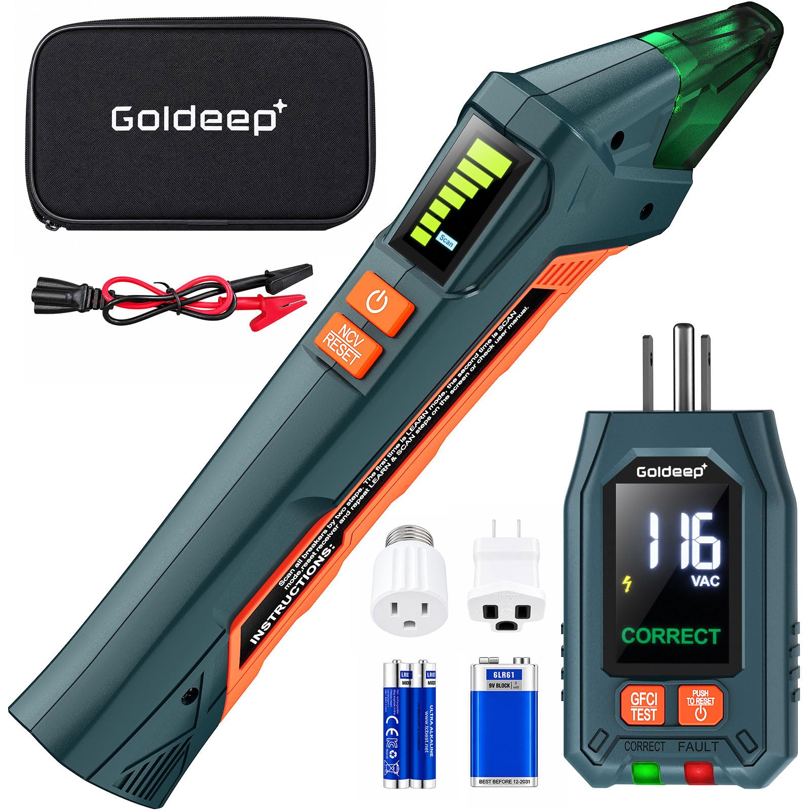 Goldeep Circuit Breaker Finder - GFCI Tester -1