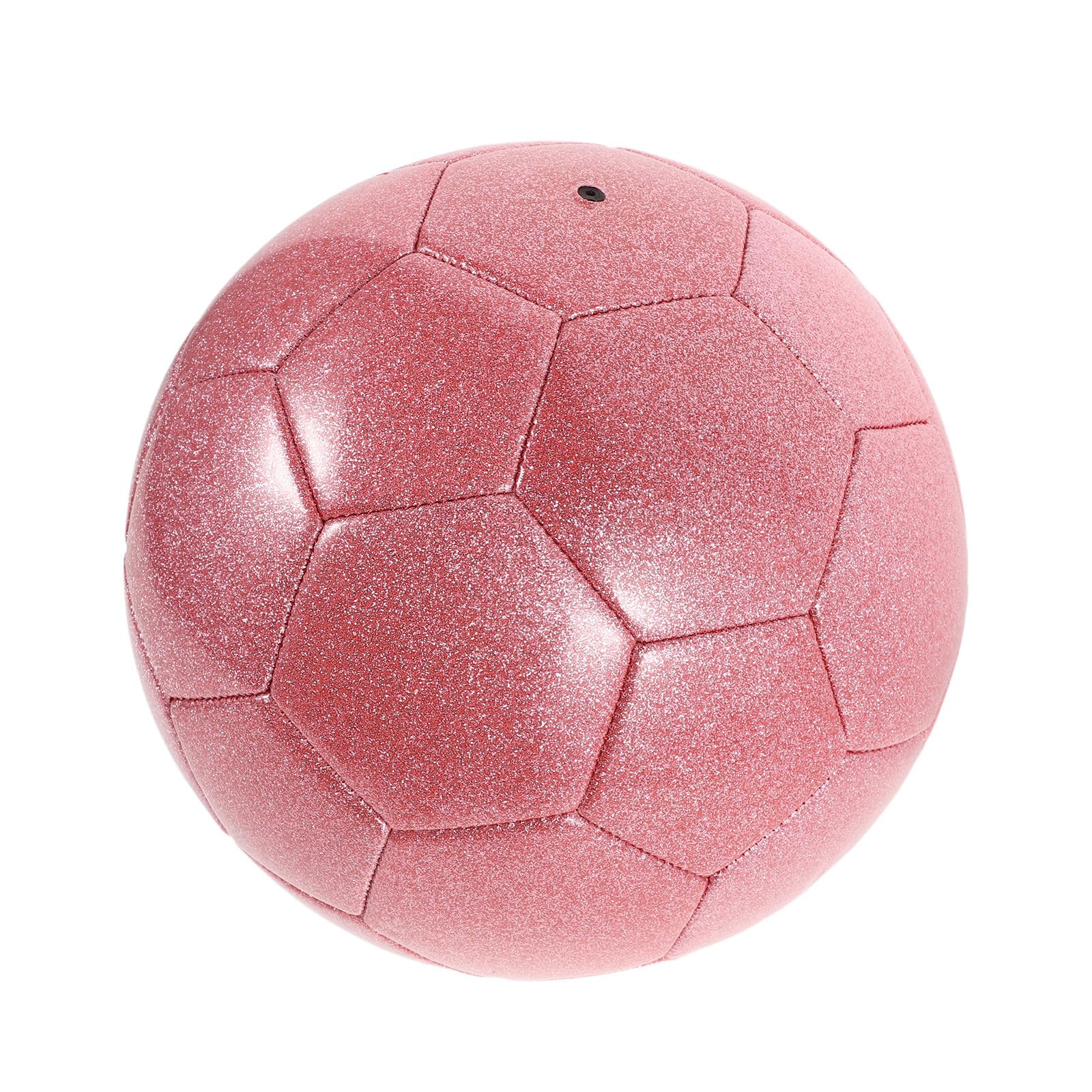Kichvoe Balón Color Holográfico de Brillante Fútbol Diseño Rosa PVC Material Resistente Fácil de Limpiar en y para Premios Fiestas y Recreación Deportiva