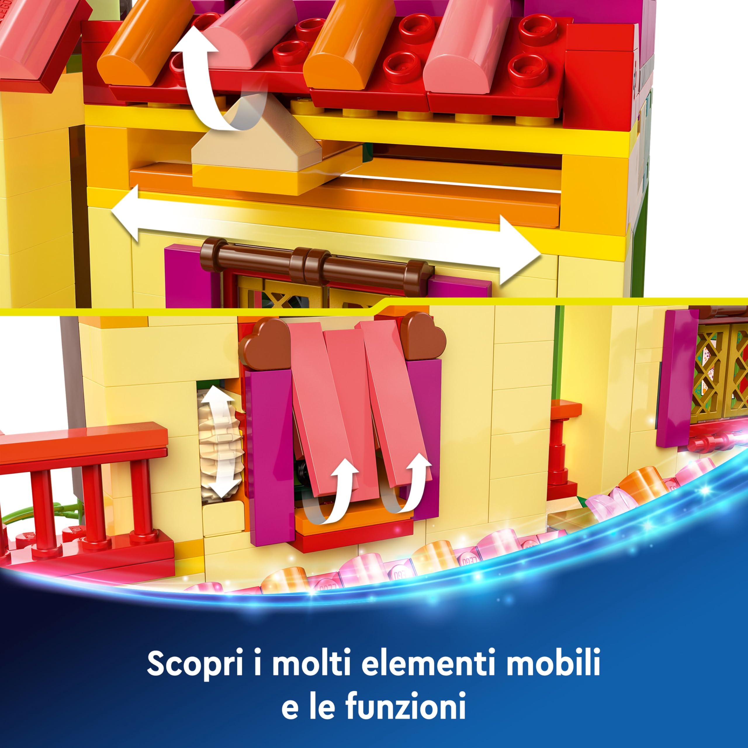 LEGO ǀ Disney La Magica Casa dei Madrigal, Casa di Encanto Giocattolo da Costruire, Giochi di Fantasia per Bambine e Bambini da 7 Anni con 7 Personaggi tra cui Mirabel e 2 Animali, Idea Regalo 43245