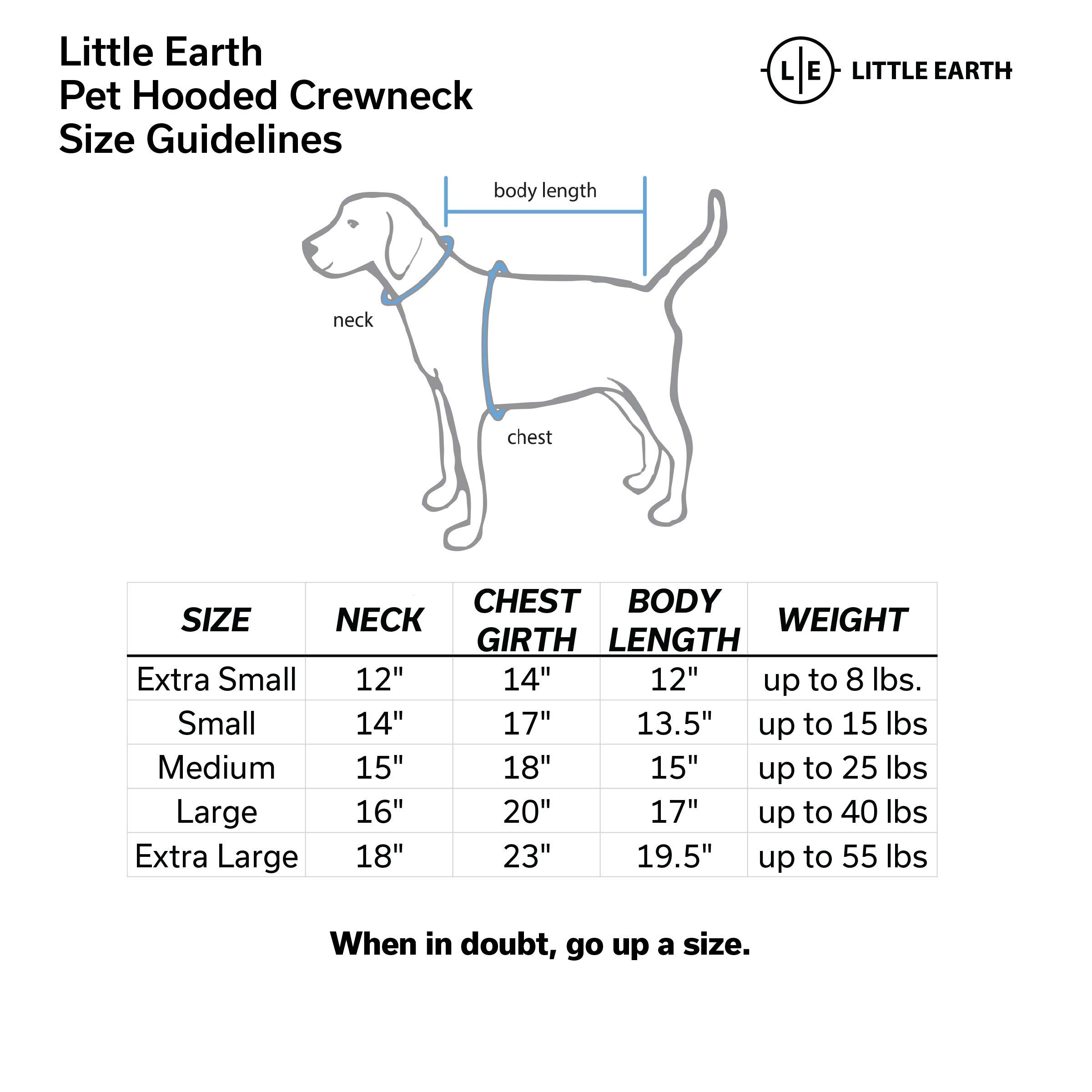 Littlearth NFL Pet Hooded Crew Neck Sweatshirt - Dog Hoodie - Cat Hoodie