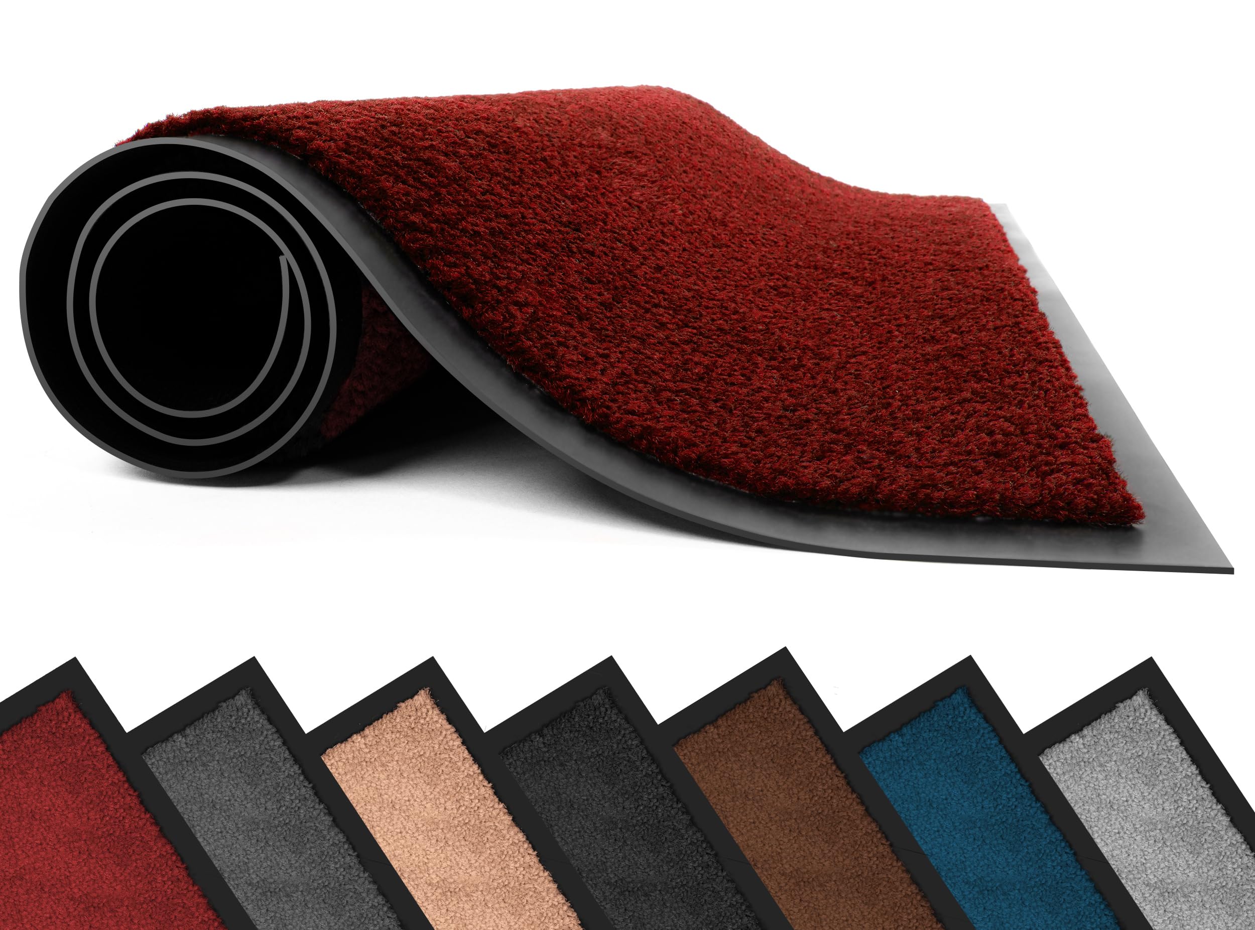 Lexell Non-Slippery Heavy Duty Door Mats, Large & Stylish Washable Rubber Doormats for Indoor & Outdoor
