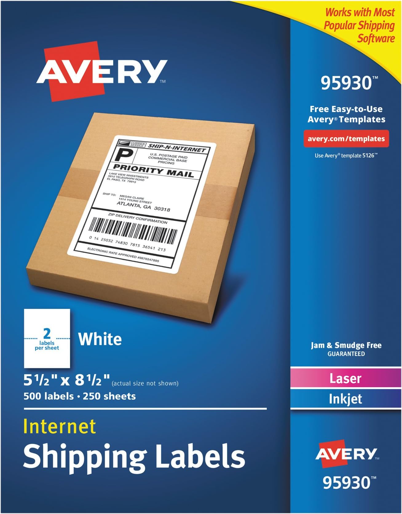 avery label sheets for printer