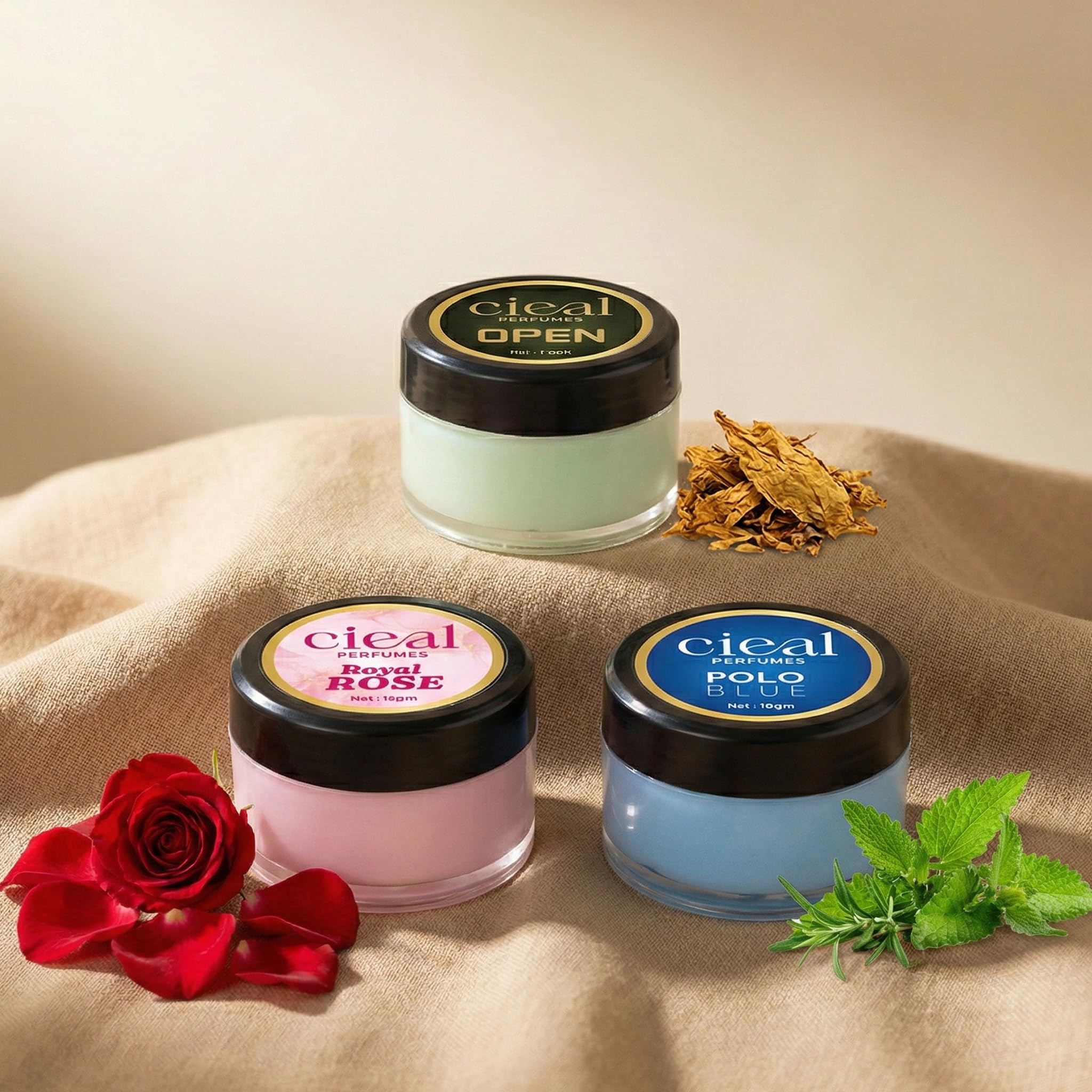 Cieal Cream Perfume – Premium Perfumed Body Cream –(POLO BLUE OPEN ROYAL ROSE) Pack of 3-image-43