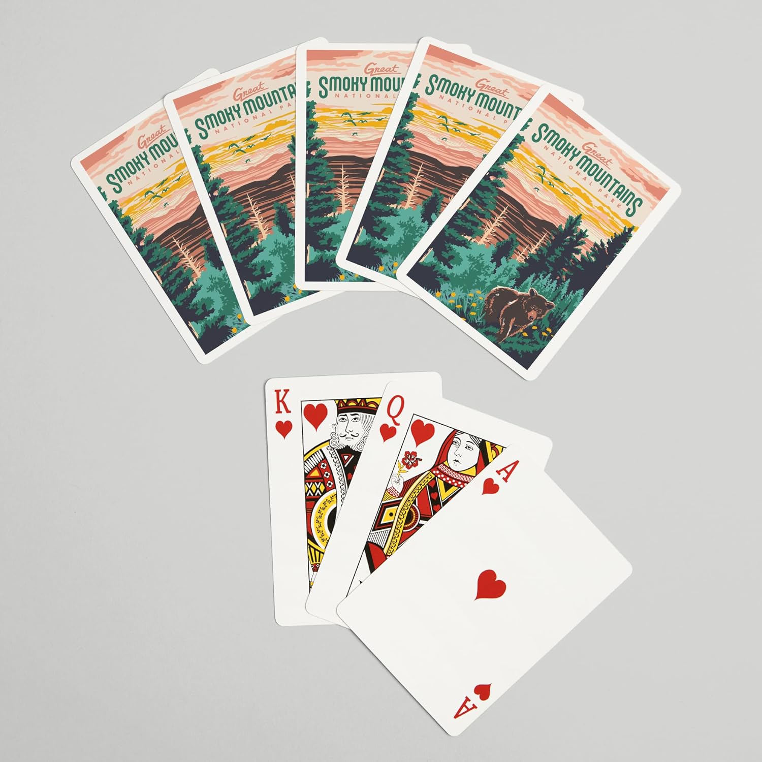 Lantern Press Great Smoky Mountains National Park, Explorer Series, 52 Playing Cards for Adults, Poker Size Card Deck