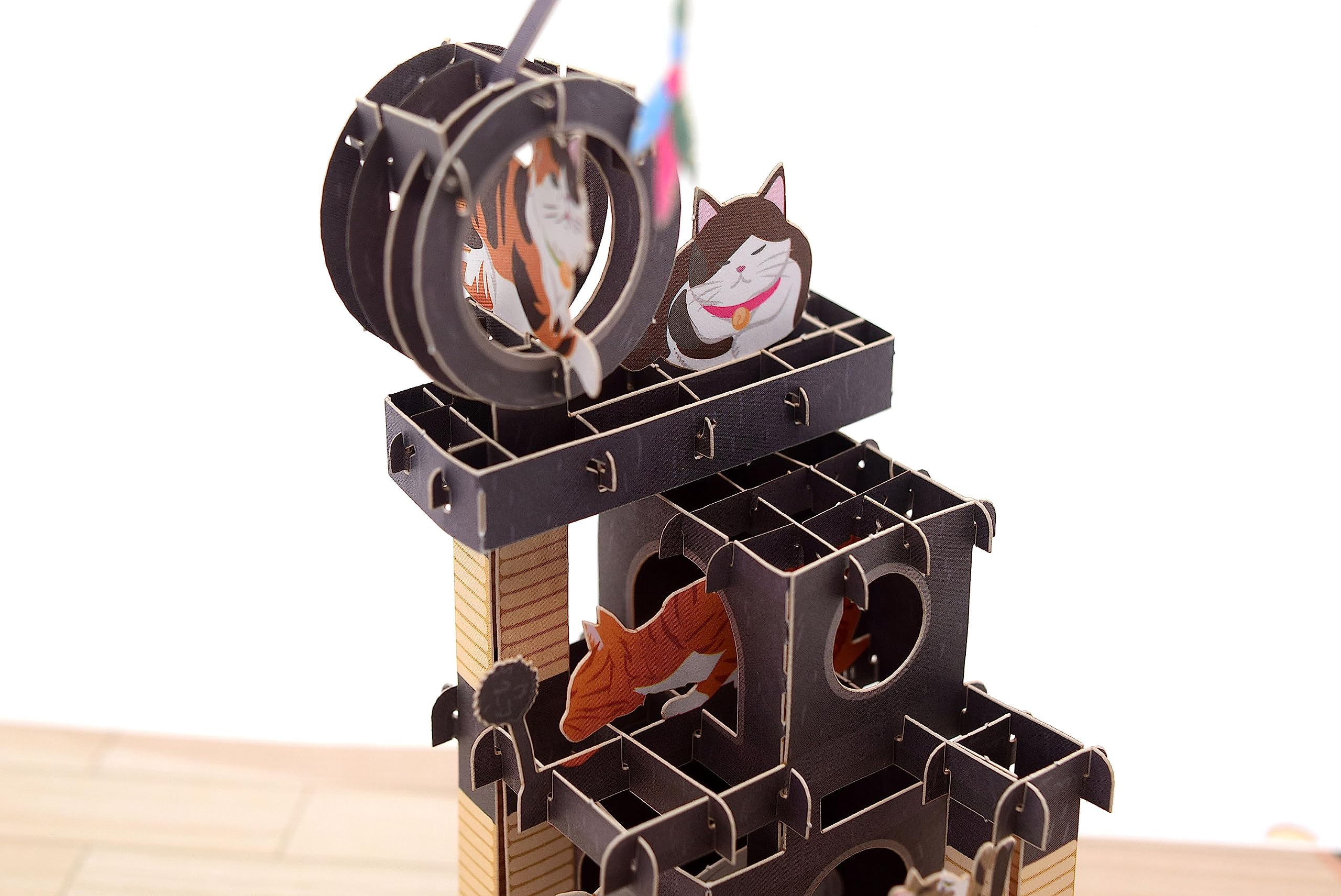 Biglietto Pop-Up 3D Con Gatto - Fatto A Mano Per Amanti Dei Gatti, Compleanno O Festa Della Mamma