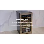 Wine Fridge, 33 Bottles Freestanding Wine Cooler, Intelligent Compressor, Frost Free, Glass Door, 41-64℉ Adjustable Digital Temperature Control, for Red, White, Champagne or Sparkling Wine - Image 7