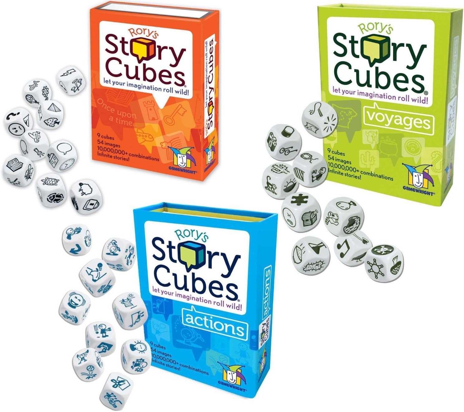 Rory's Story Cube Complete Set Original Actions Voyages Amazon