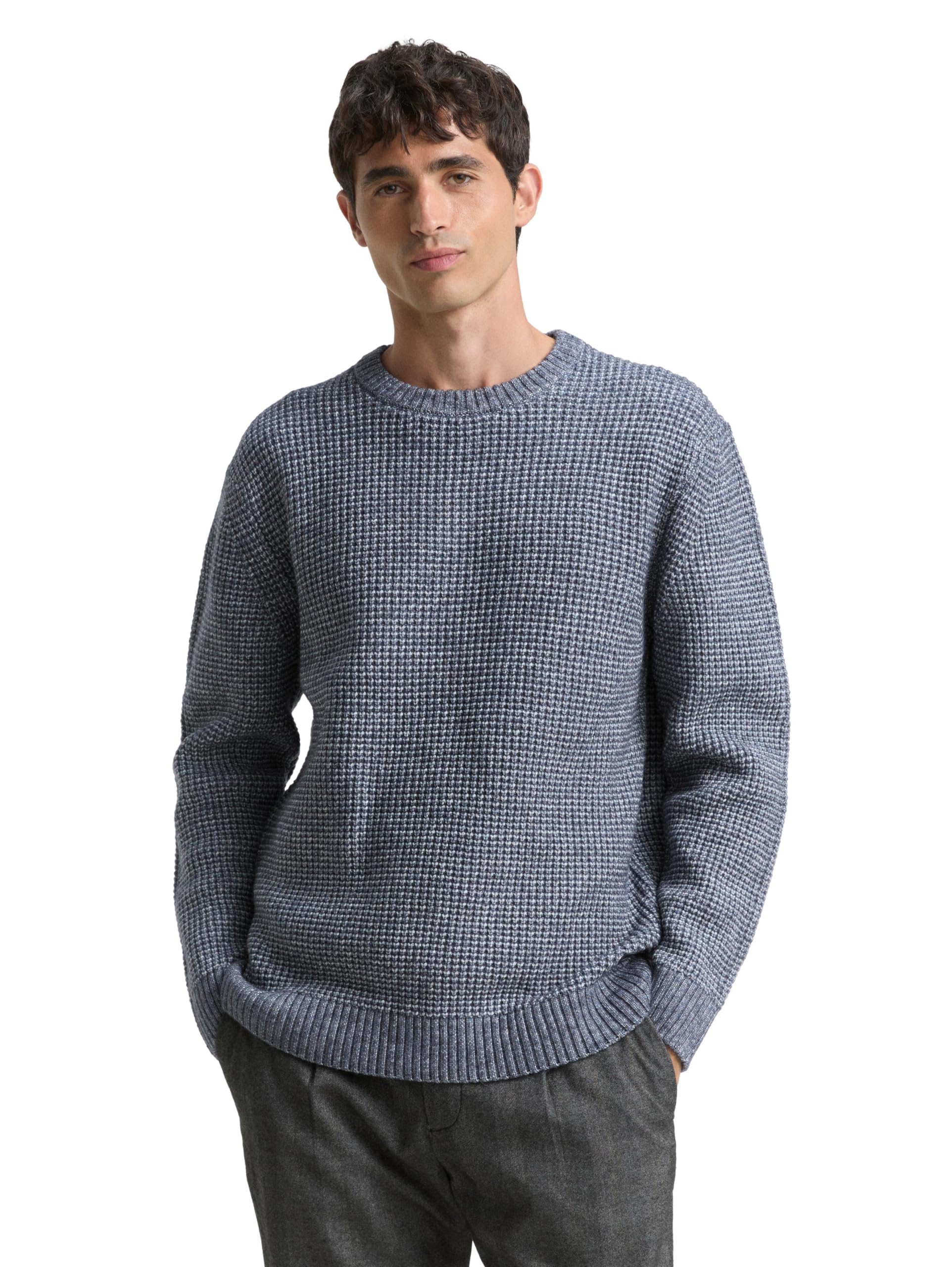 TOM TAILOR Herren 1048801 Strickpullover mit Wollanteil