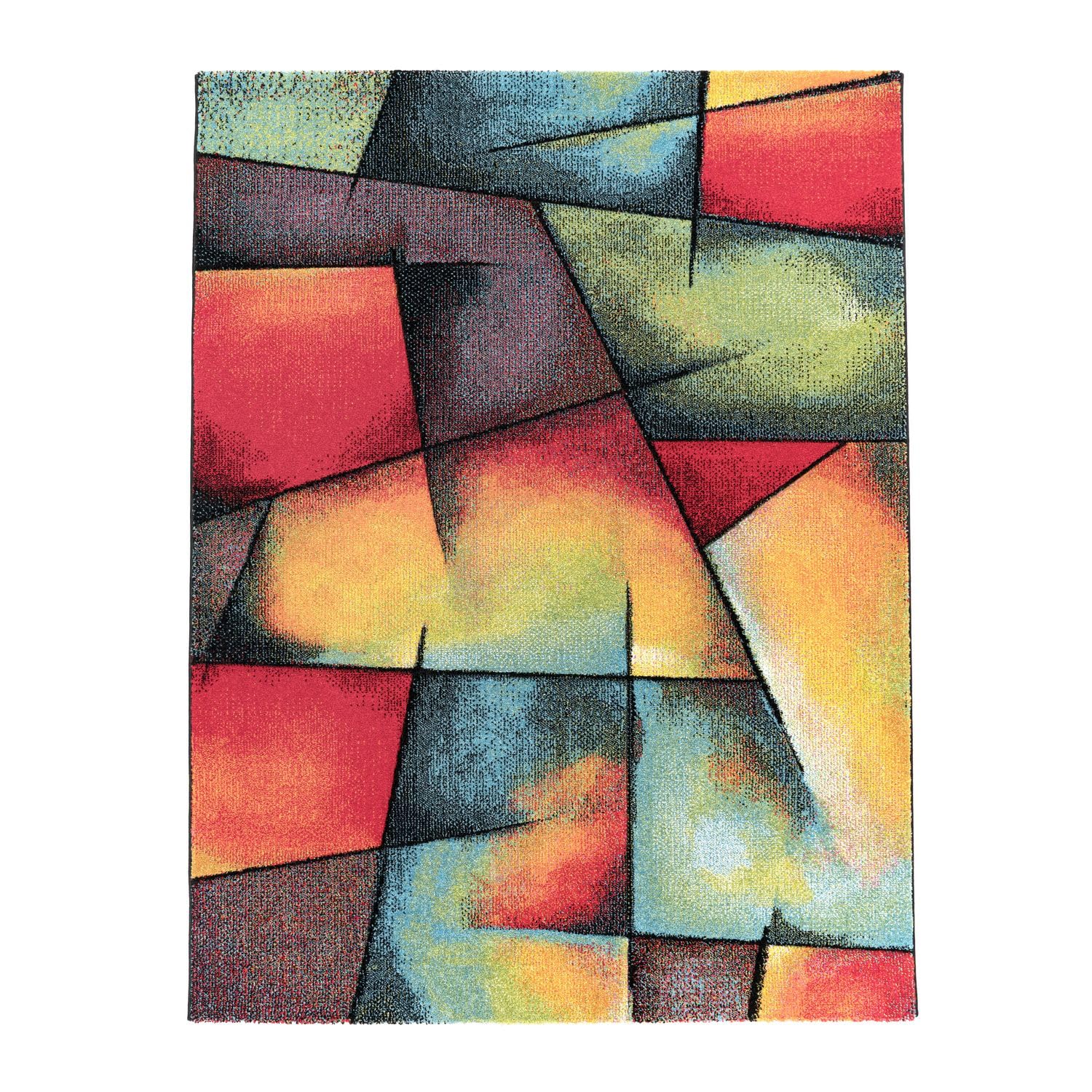 Tappeto Moderno TT Home 120x170 Cm - Pelo Corto Geometrico Multicolore - Polipropilene 100% - Foto 11