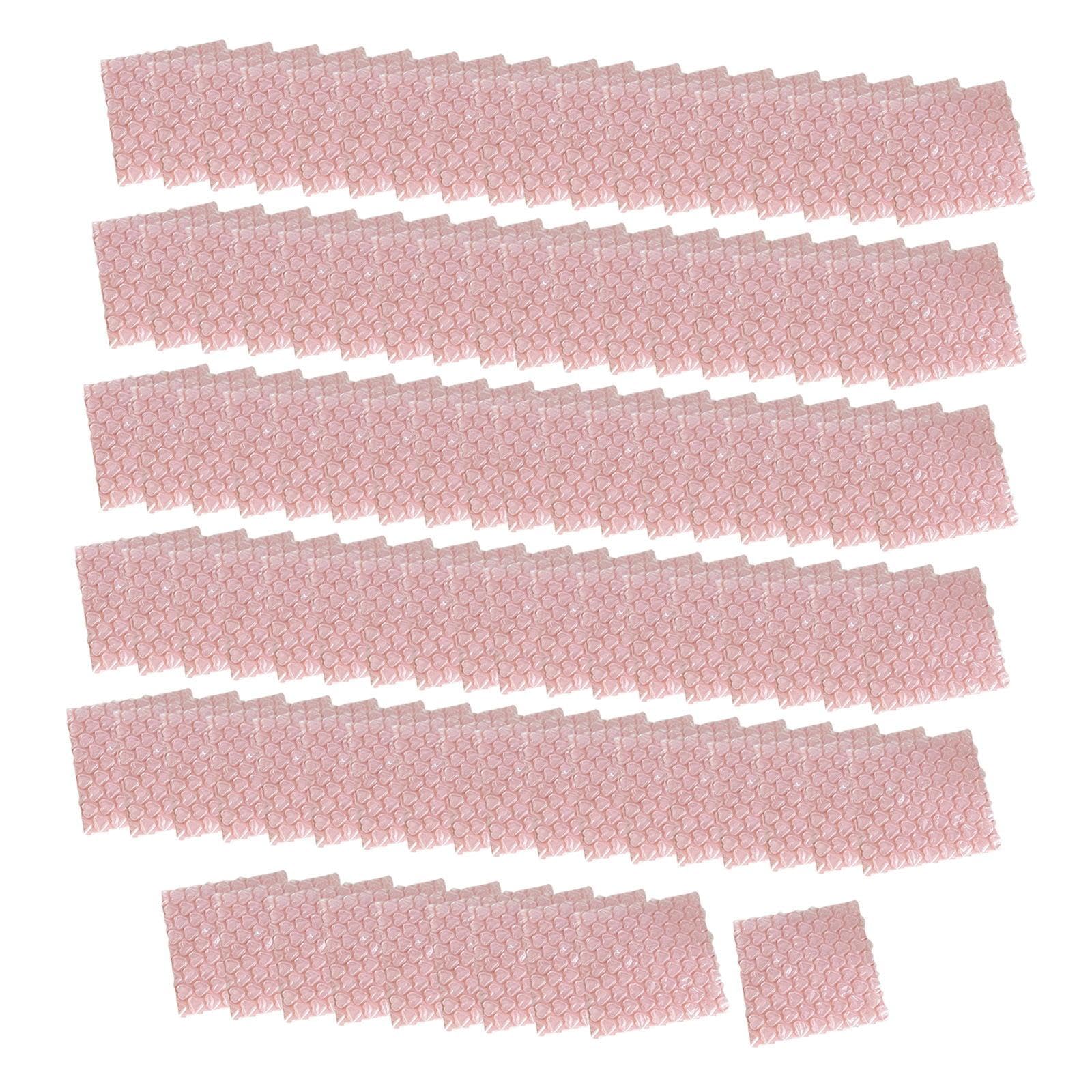 100x Love Bubble Bags Cushioning Packaging Bags Anti Static Thickening Foam Packing Bags Bubble Pouches for Shipping Storage, Pink, S