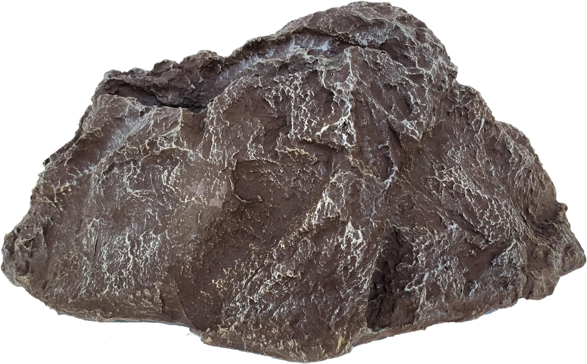 Backyard X-Scapes Artificial Rock Well Pump Cover for Landscaping Faux Rock for Decorating to Hide Pipe Fiberglass Boulder Covers Large River Brown 13 in H x 28 in W x 30 in L