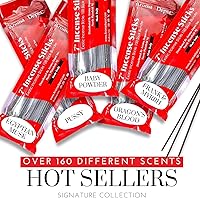 Vista 5 de Gift for Her Varitas de incienso de 7 pulgadas, juego variado de 500 unidades, 11 pulgadas, 7 paquetes de 100 varillas por fragancia. El juego