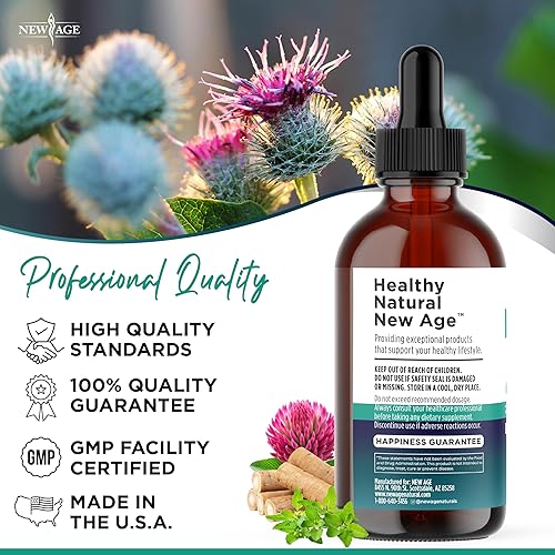 Miniatura 6 de Gotas de drenaje linfático liposomal, suplemento de drenaje linfático orgánico todo en 1 con raíz de bardana, equinácea, saúco, caléndula, hierba de