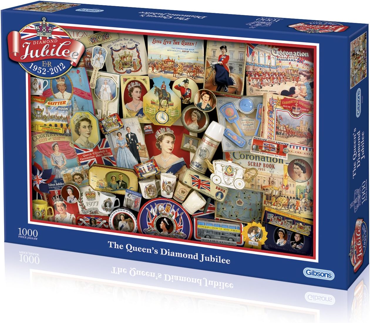 Gibsons The Queen Diamond Jubilee Jigsaw Puzzle (1000 pieces) Amazon