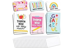 Bulk Thank You Cards For Teachers Appreciation Cards with Envelopes