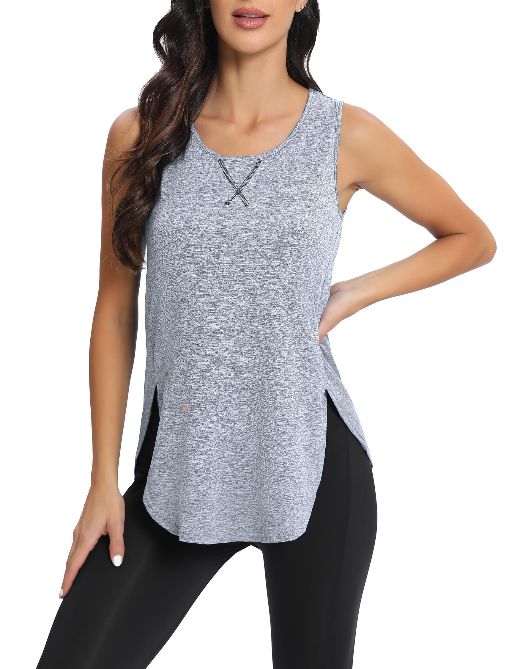 AxByCzD Womens Workout Tank Top Loose Fit Casual Athletic Sports Gym Exercise Yoga Running Sleeveless Tops