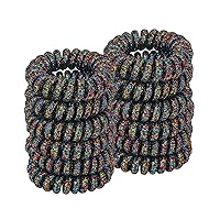 Vista 15 de Lazos para el cabello en espiral para soportes gruesos para cola de caballo (paño marino, 12 piezas) – sin arrugas para todo tipo de cabello