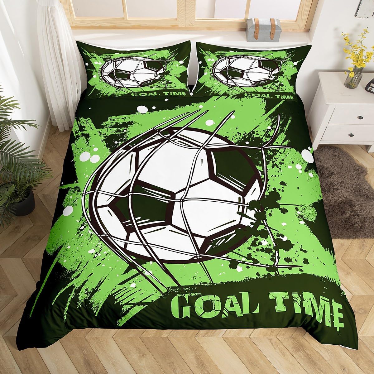 Housse de couette 160x200 cm foot pour transformer la chambre des enfants
