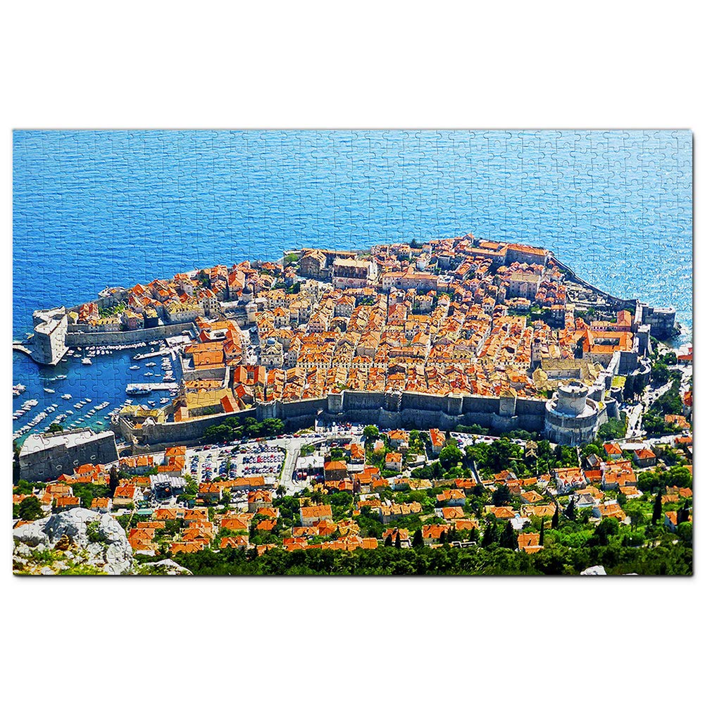 Croatia Dubrovnik City Walls Puzzle 1000 Piecesen Puzzle Adult Game Graphics Travel Souvenir 50x70CM