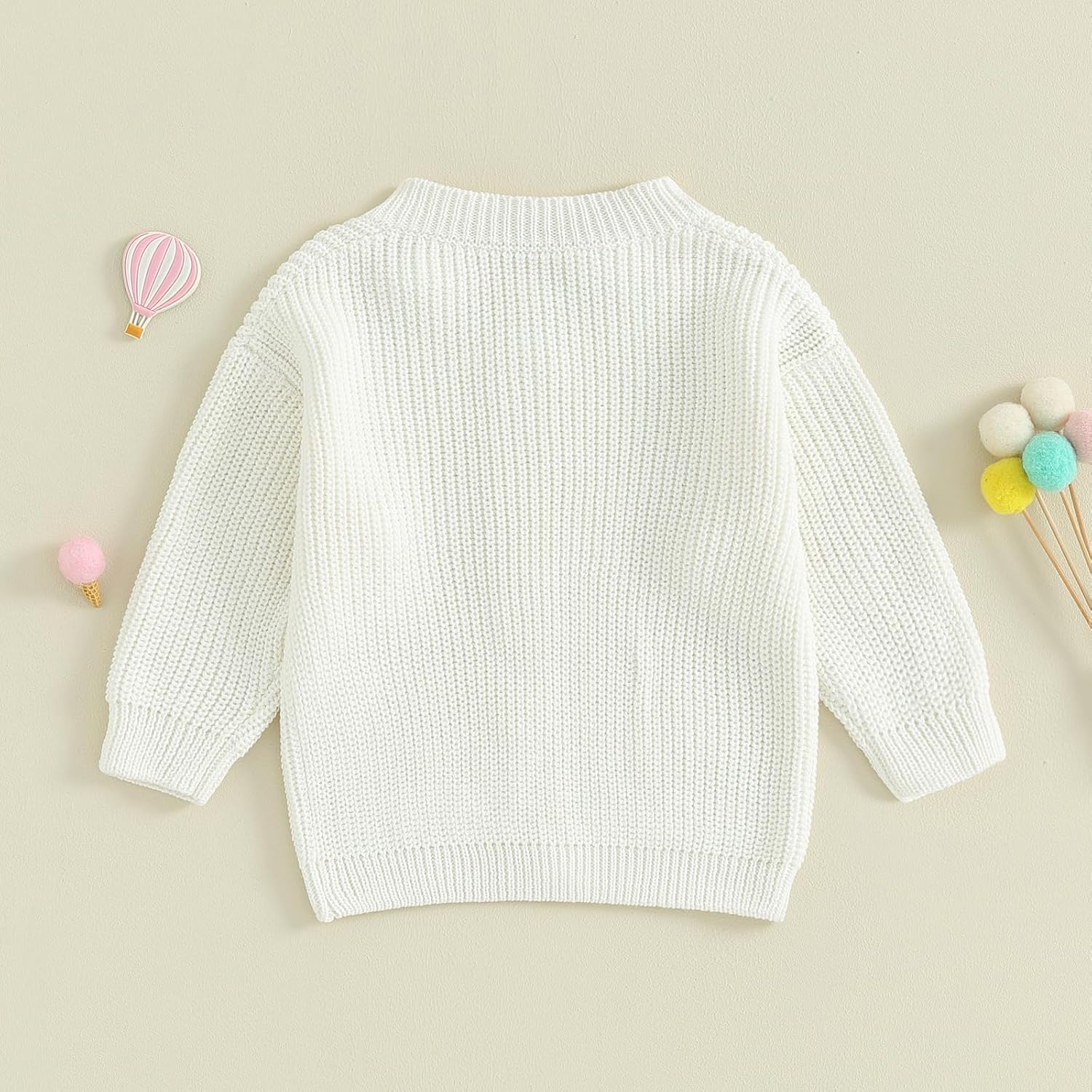 Newborn Baby Boy Girl Knit Sweater Cardigan Winter Warm Button Down Sweatshirt Top Outfit Cute Infant Fall Clothes - Image 3