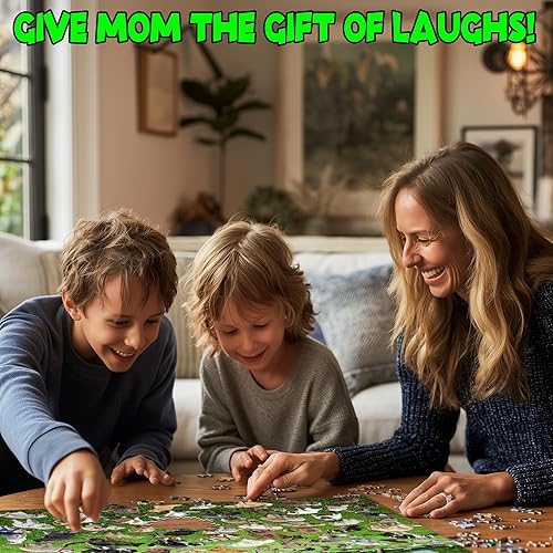 Miniatura 6 de Rompecabezas de 1000 piezas 101 cachorros de excrementación rompecabezas de excrementos de perros regalo perfecto de broma de elefante blanco regalo