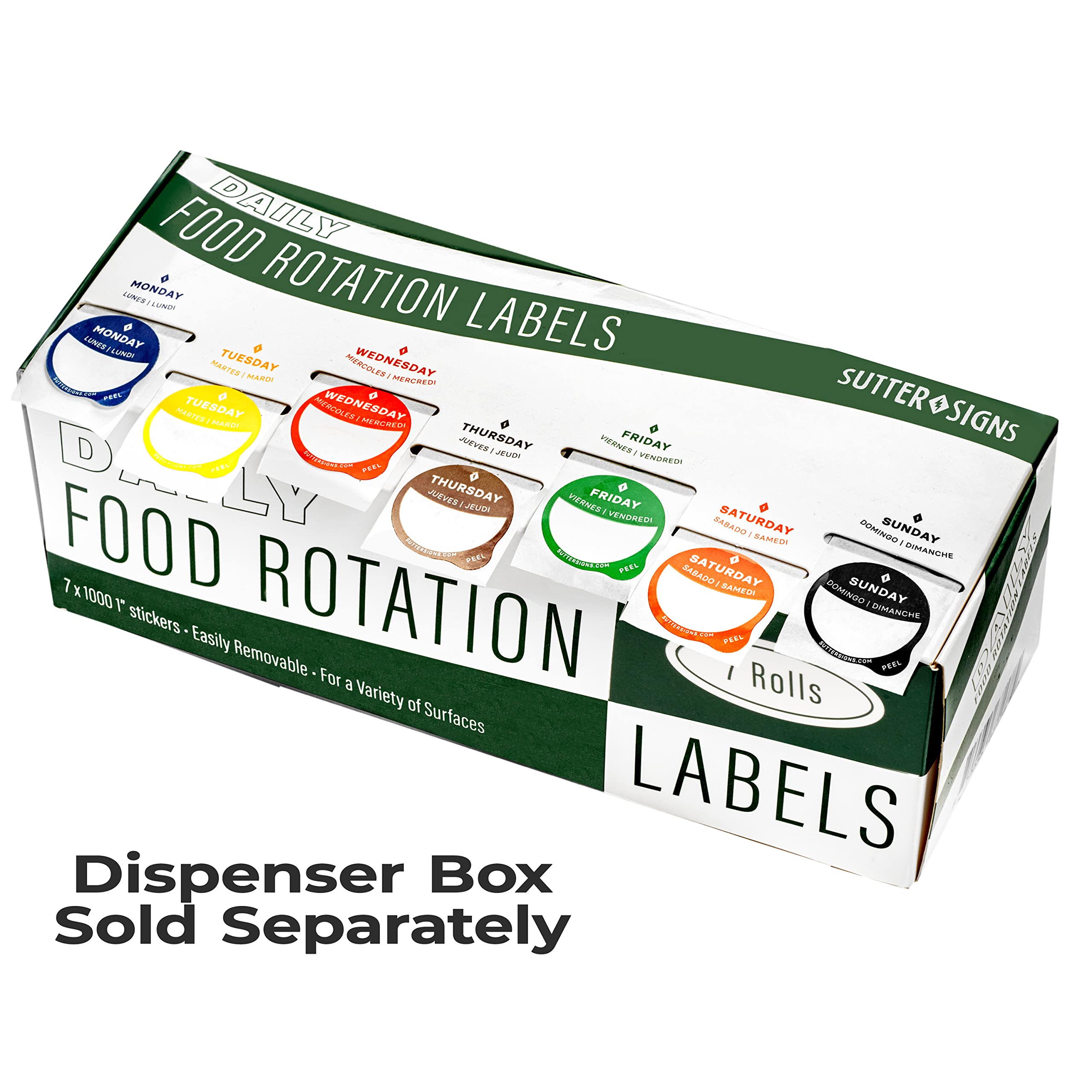 Dissolvable Food Rotation Labels - Family Collection: Astra Hygiene