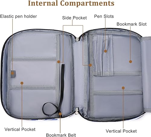 Miniatura 5 de JIANYA Funda para la Biblia para niños y niños, funda de transporte para libros, bolsa de iglesia, bolsa protectora para la Biblia con asa y