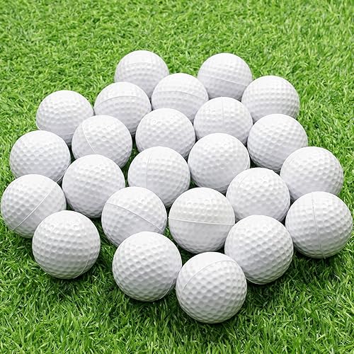 KOFULL Foam Golf Practice Balls, 2450 Pack Realistic Feel and Limited Flight Training Balls for Indoor or Outdoor, Soft Practice Golf Balls for