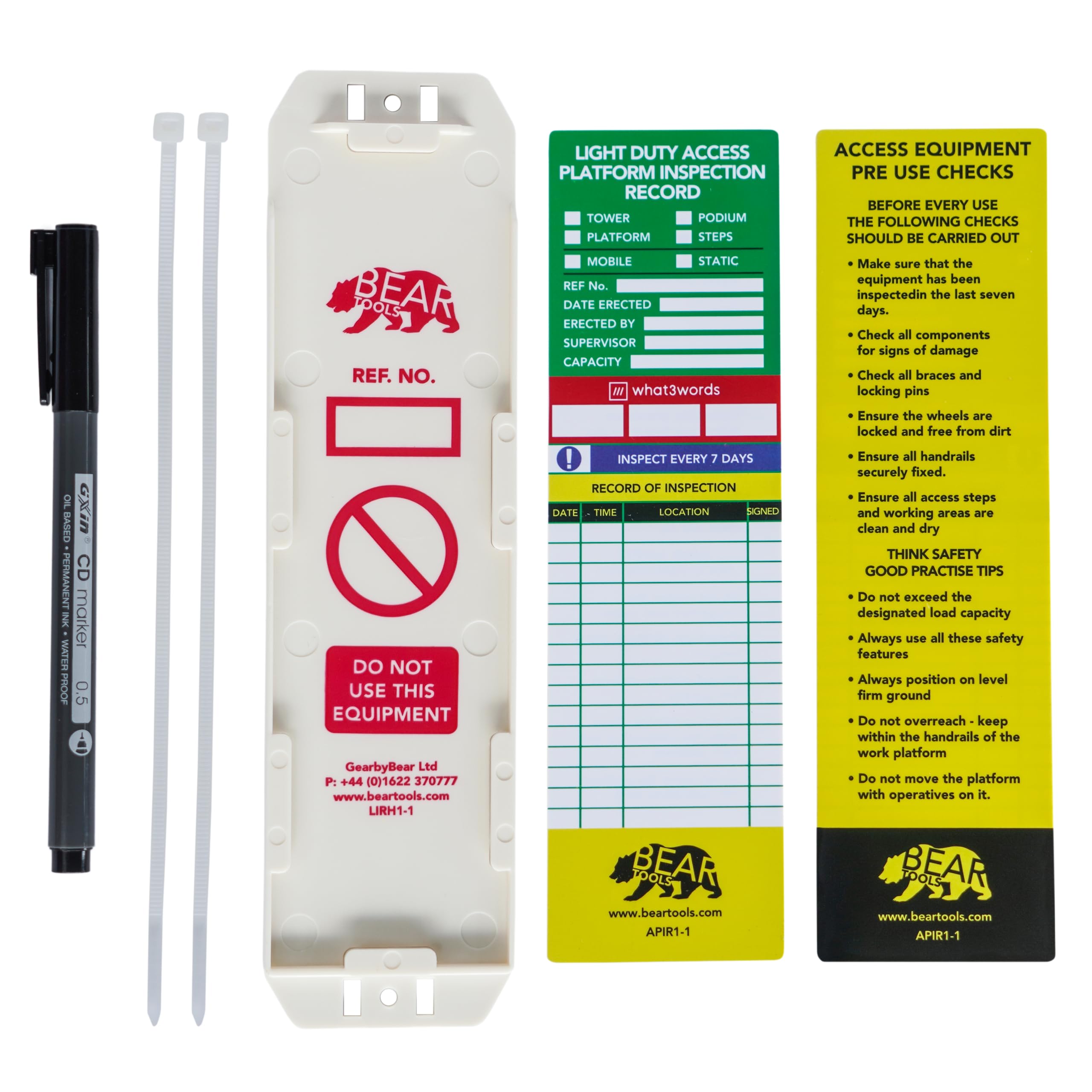 Accuform Safety Tag, EYE WASH STATION INSPECTION, 5 3/4" X 3 1/4", RP