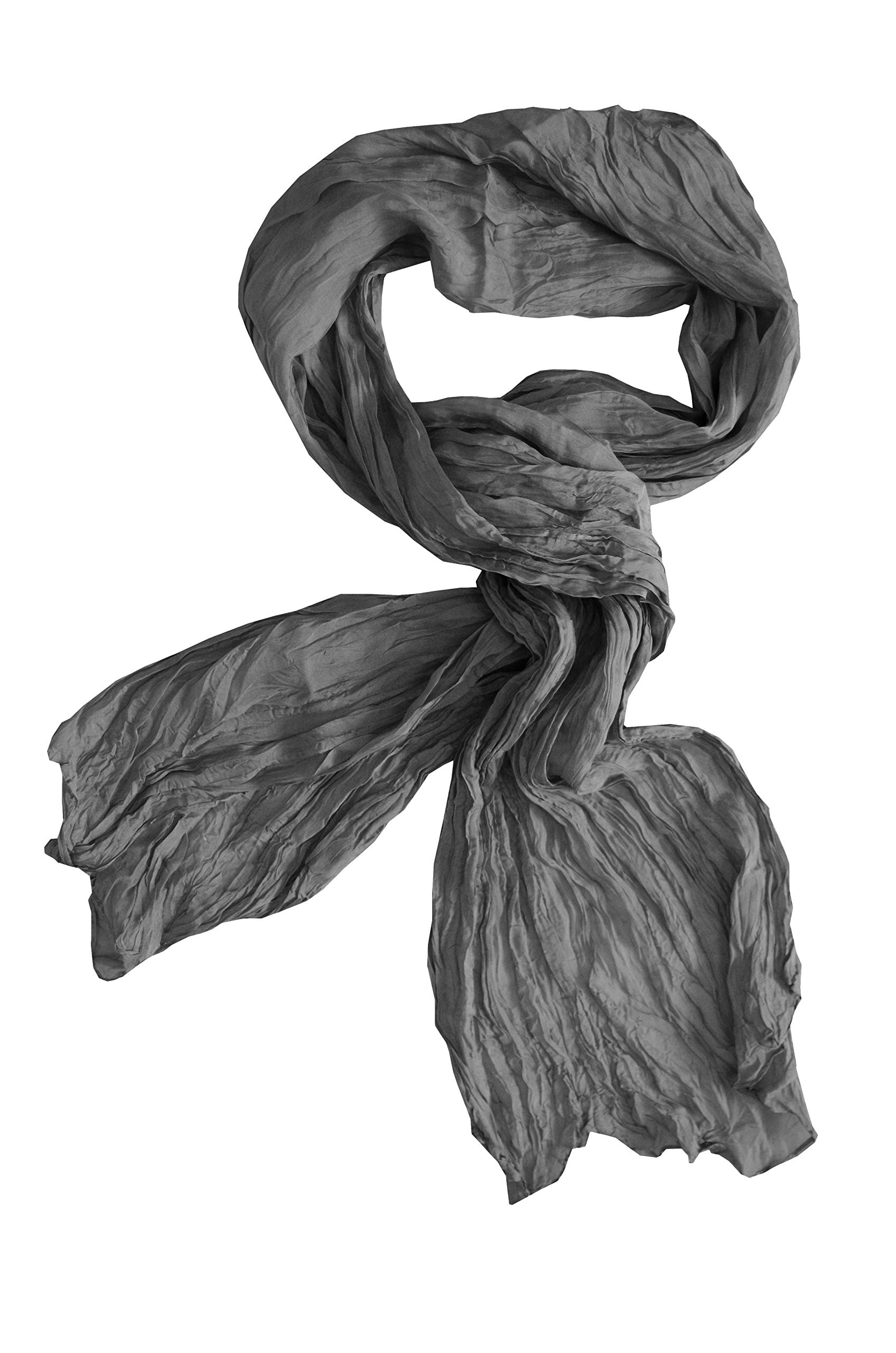 Posh Gear Damen Herren Seiden Schal wrinkle scarf aus 100% Seide