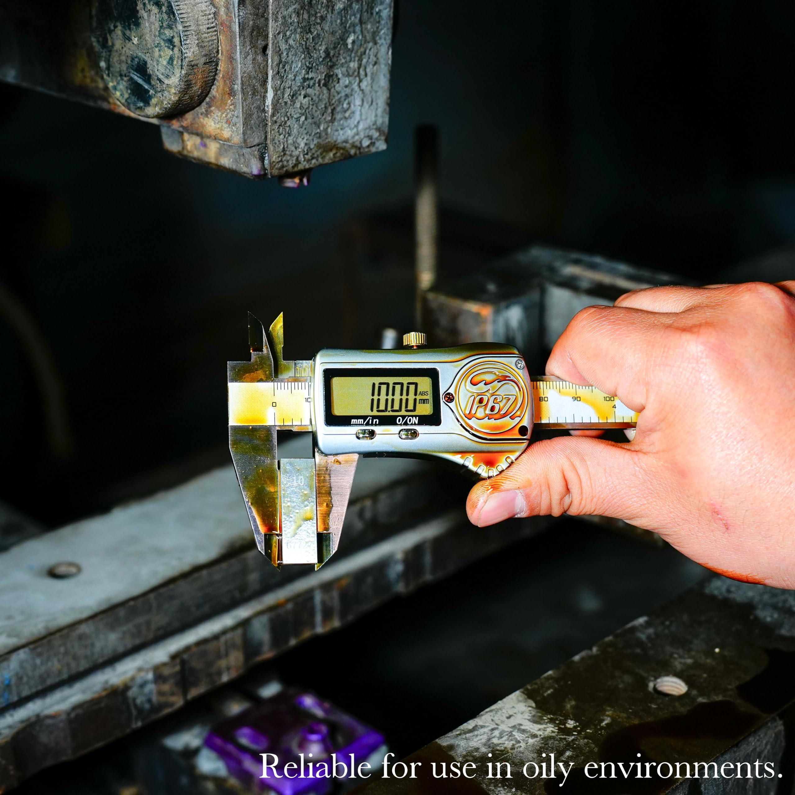 Digitaler Messschieber, wasserdicht, IP67, Edelstahl, absolute Herkunft, 0-6 Zoll/150 mm, großes LCD-Display, extreme Genauigkeit