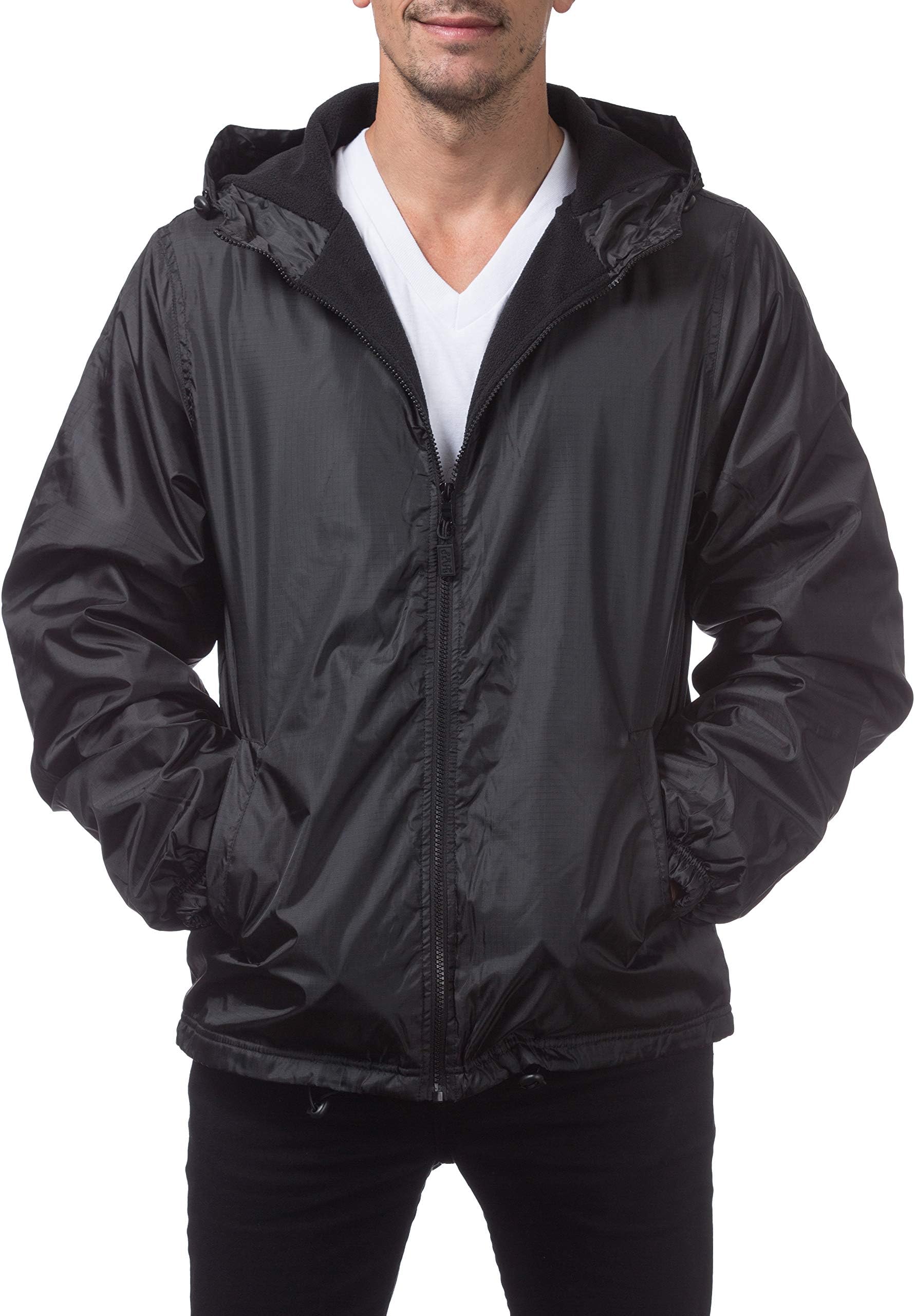 Pro ClubFleece Lined Windbreaker Jacket