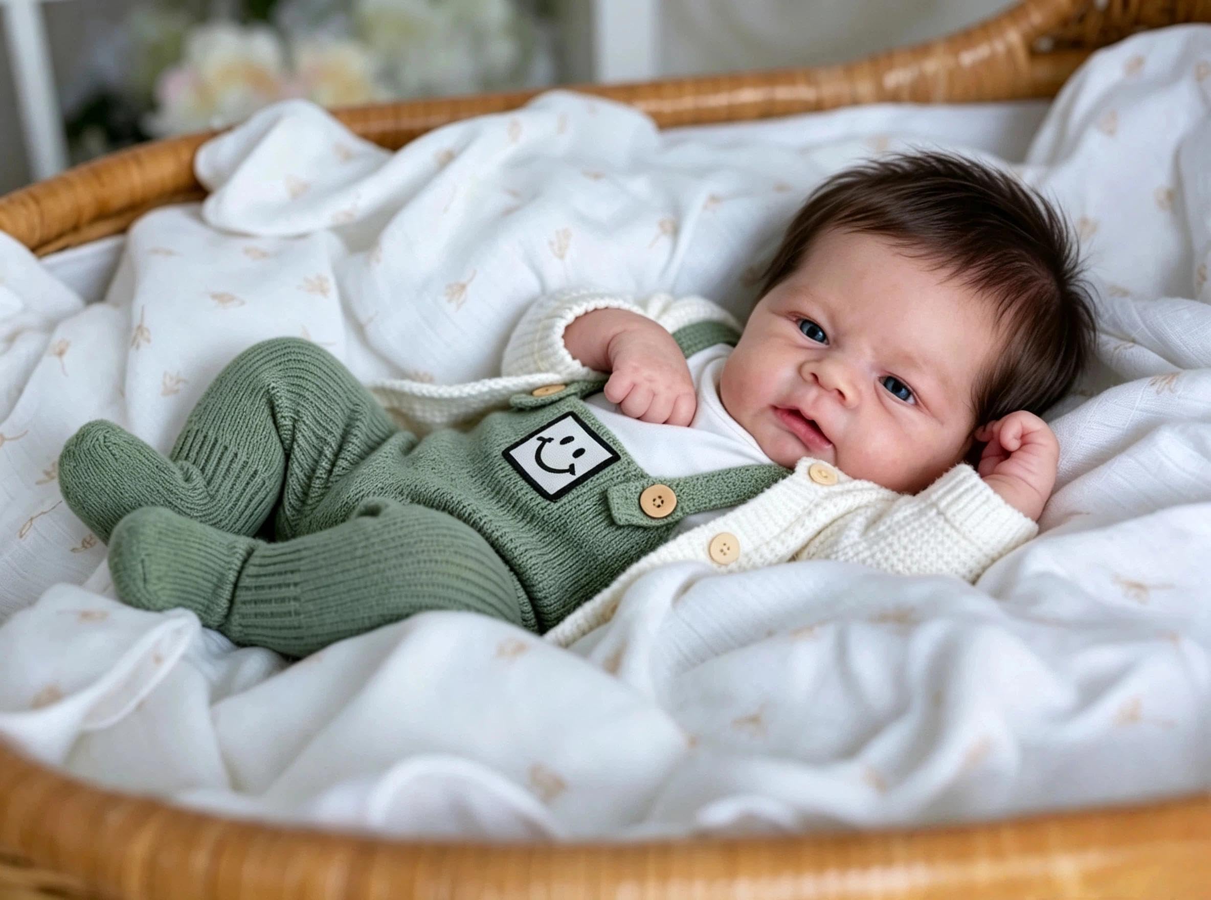 Zero Pam Bebe Reborn Cuerpo Completo Niño, 48CM Muñecas Bebe Reborn