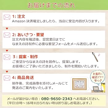 Amazon.co.jp: 名前詩 「桜」【最短3営出荷可】漢字とひらがな
