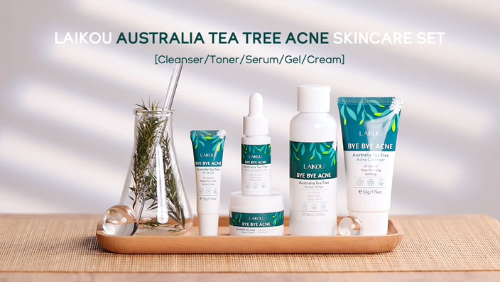 LAIKOU Tea Tree Acne Skincare Set, Facial Skin Care Sets & Kit