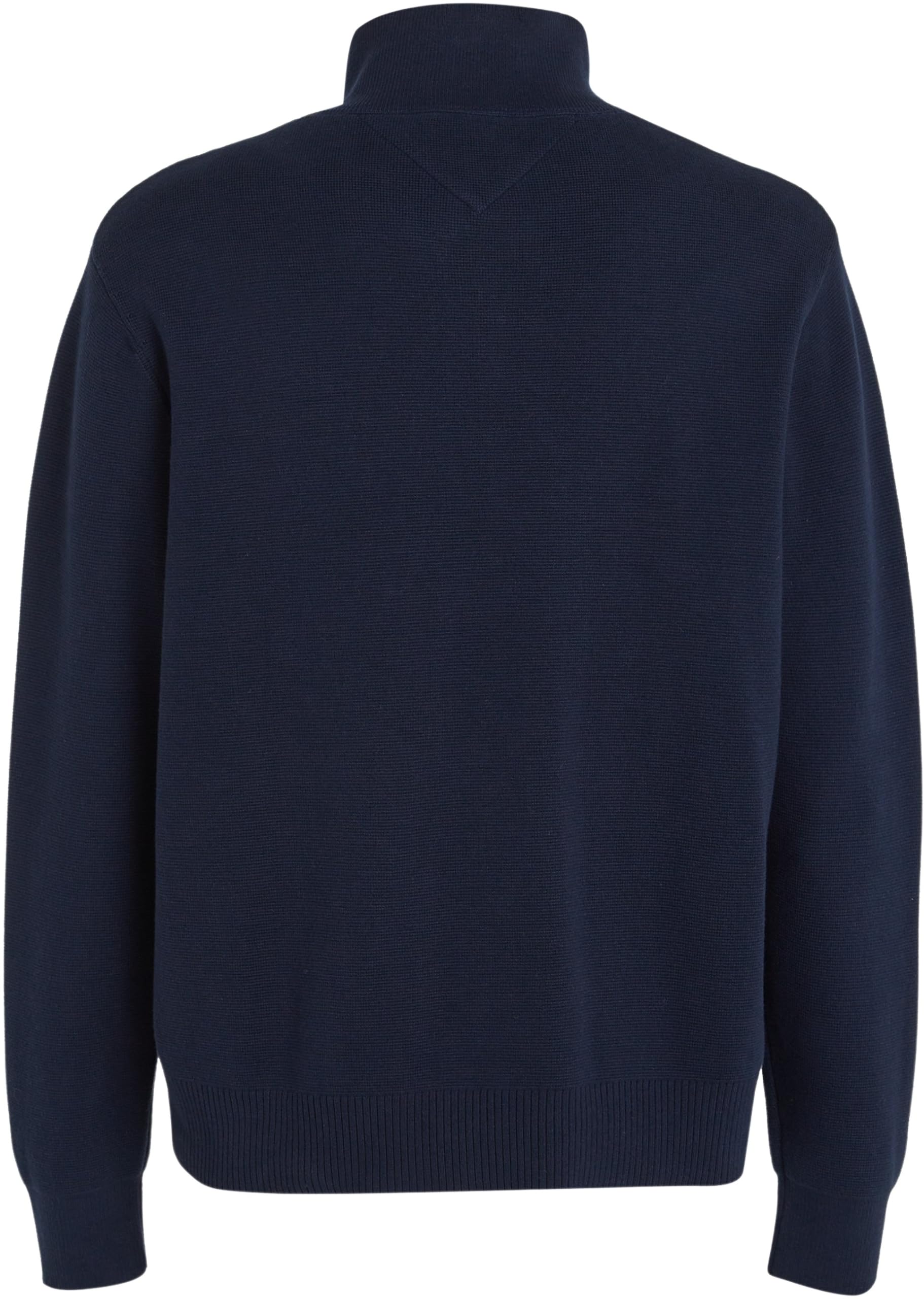 Tommy Jeans Uomo Pullover con Zip Regular Fit Half Zip Collo a Lupetto