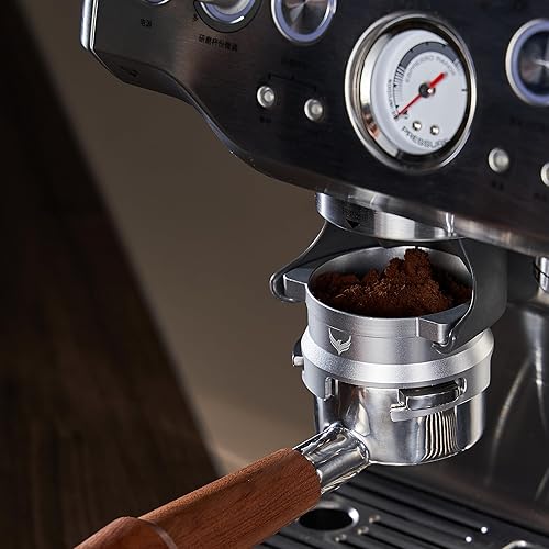 Miniatura 4 de Juego de pantalla de pastilla de espresso de embudo dosificador de 54 mm KNODOS Juego de gatillo de molinillo, embudo portafiltro y filtro