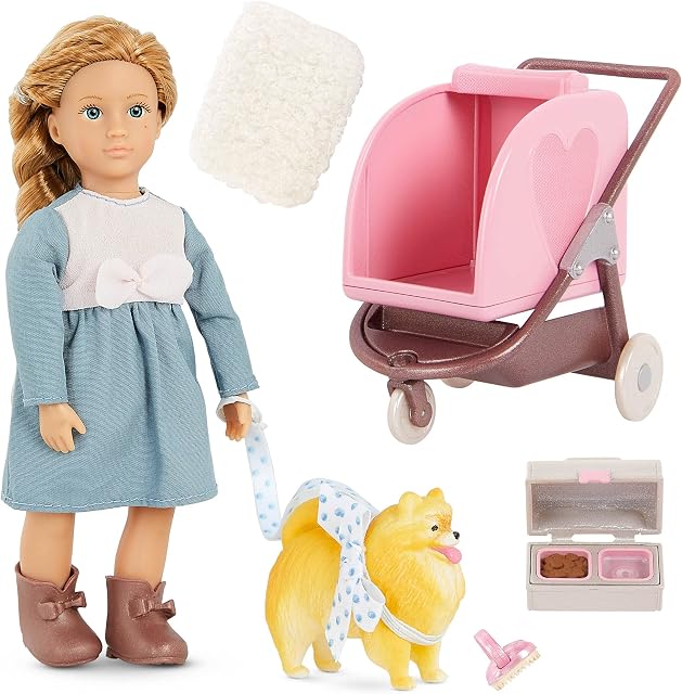 Lori 62243455283 6" Doll W/PET & Accessories, Siena