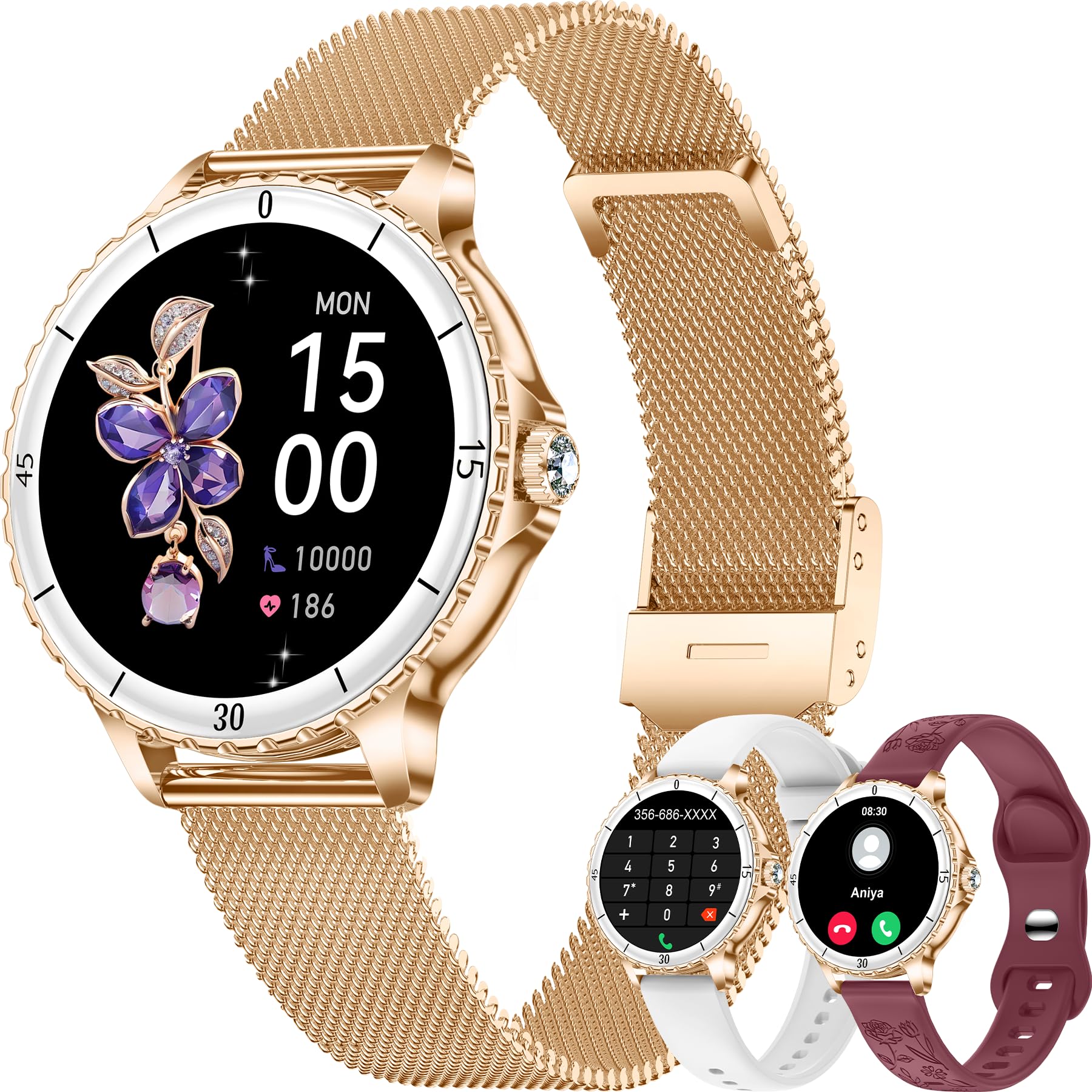 Smart Watch Women Watch SMartwatch Digital Fitness Tracker with Answer Calls