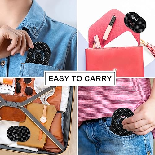 Miniatura 3 de Soft 'N Style 2 paquetes de peines de palma de bolsillo, peine de champú, peine masajeador de cabello, peine masajeador de cuero cabelludo, cepillo