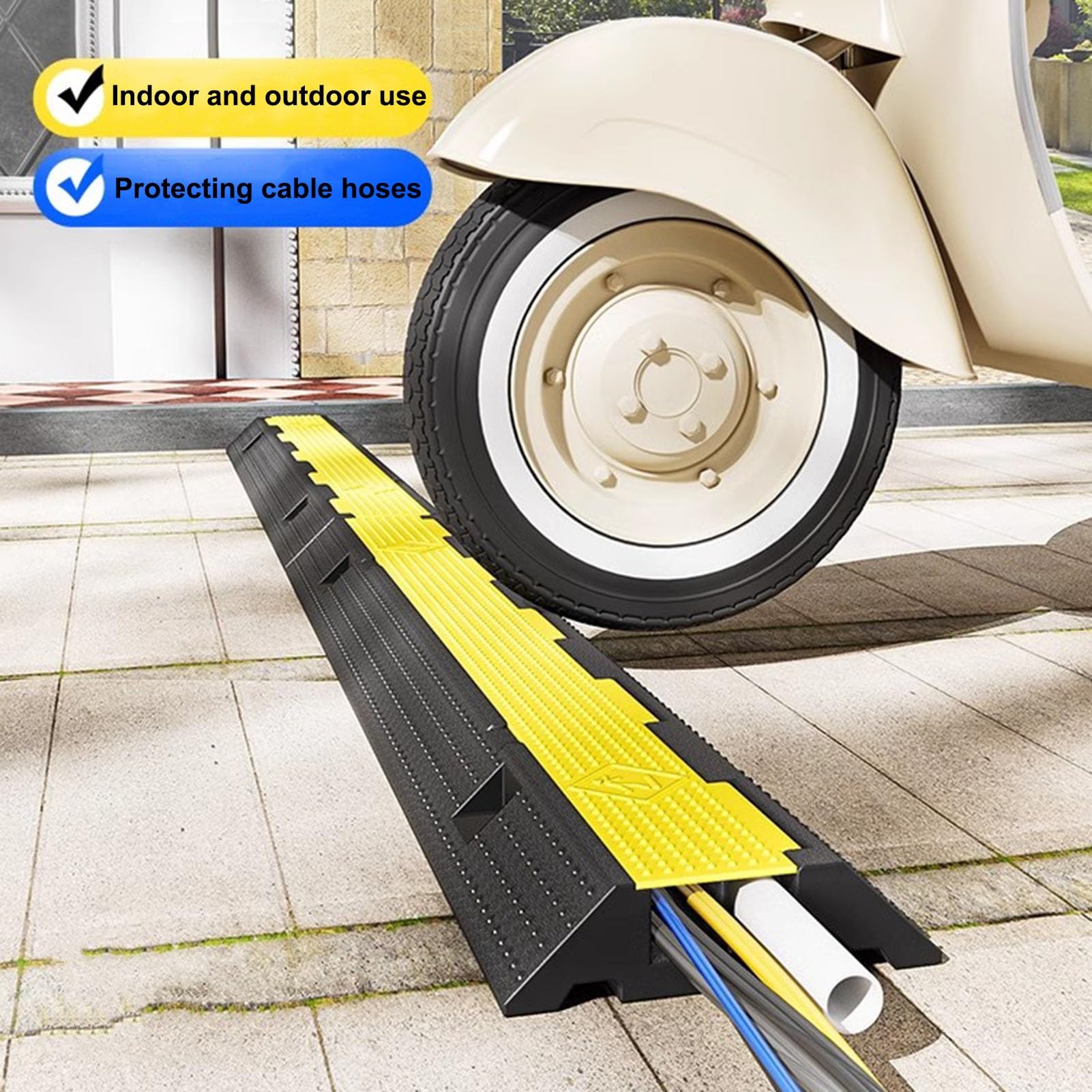 Gummi-Kabelschutzrampen - Sicher Für Parkplätze, Events & Zuhause