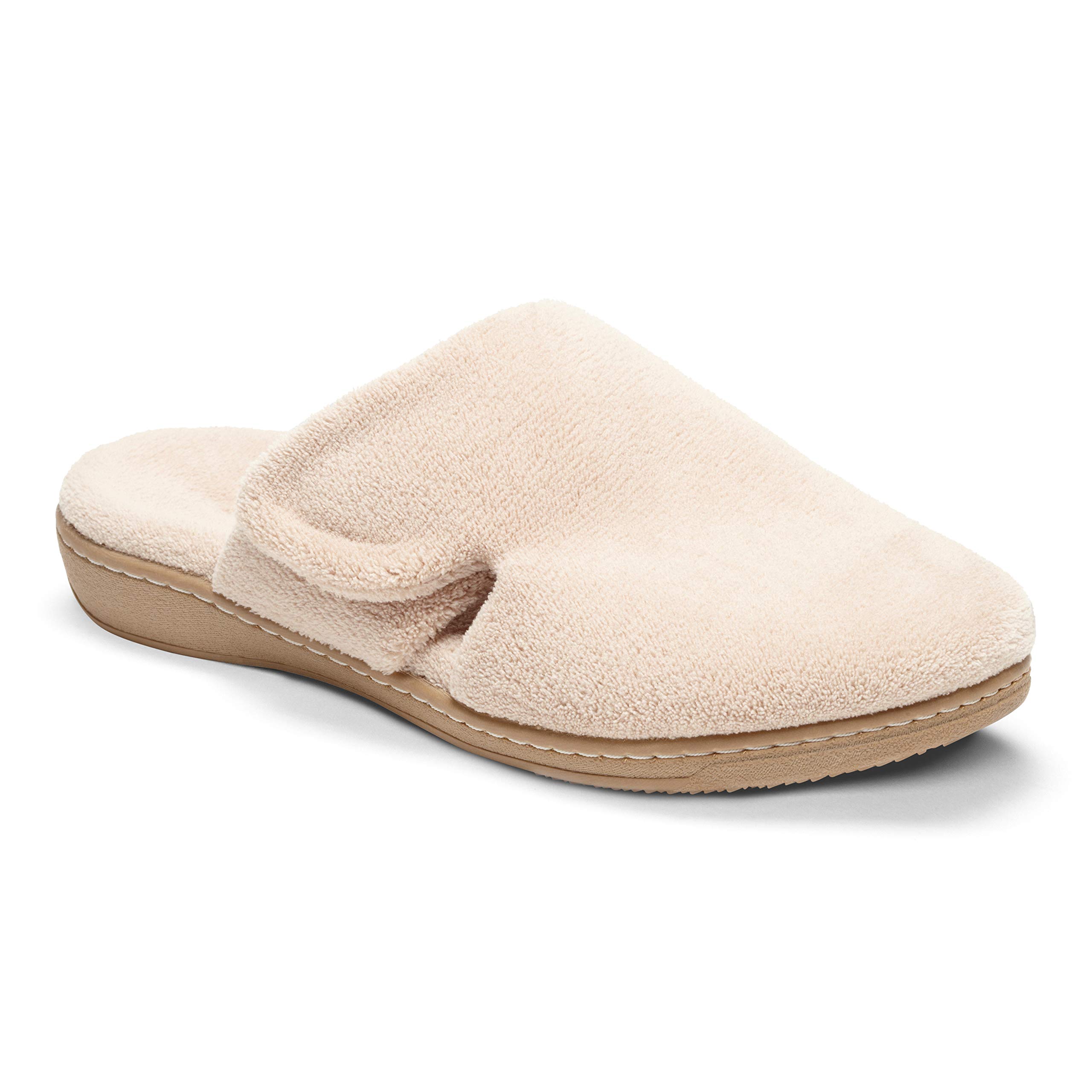 Vionic Women’s Gemma Mule Slipper - Comfortable Spa House Slippers that include Three-Zone Comfort with Orthotic Insole Arch Support, Soft House Shoes for Ladies