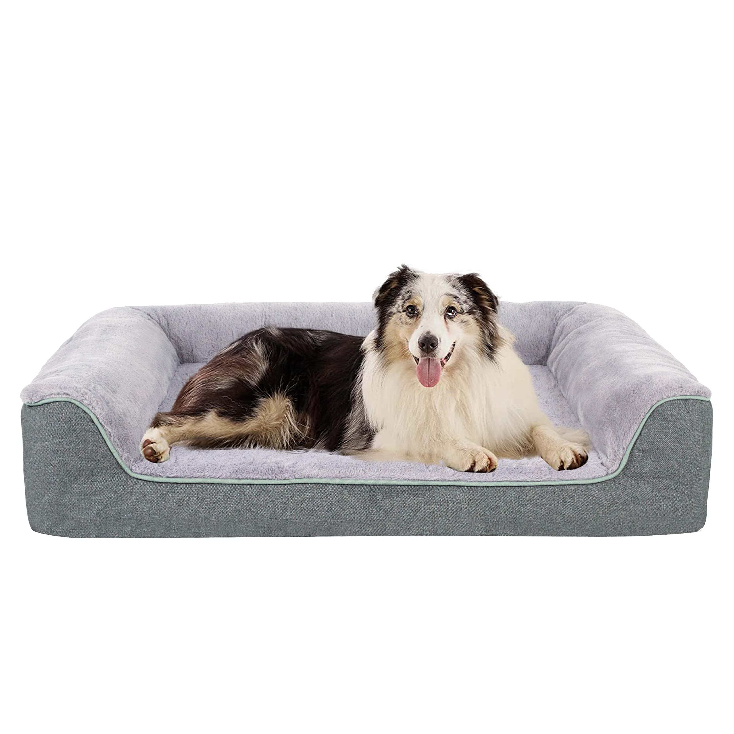 Photo 1 of **USED BUT APPEARS NEW** GOHOO PET Orthopedic Dog Bed, Bolster Washable Dog Bed Sofa - Medium-29"x 18" x 3"